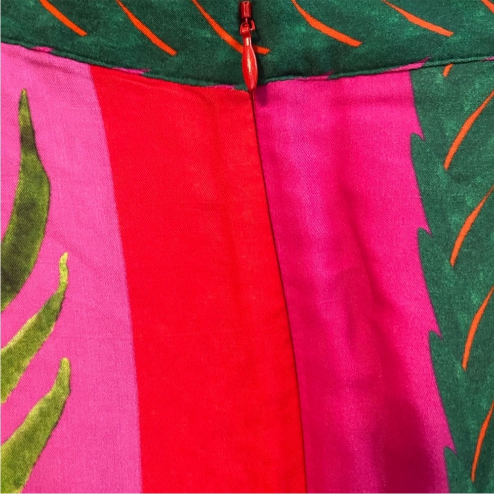 FARM Rio Red Tropical Asymmetrical Wrap Skirt(Botanical Print) - Picture 7 of 7